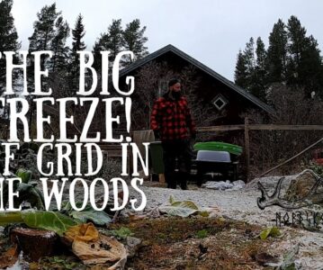 The Big Freeze!! Off grid in the woods